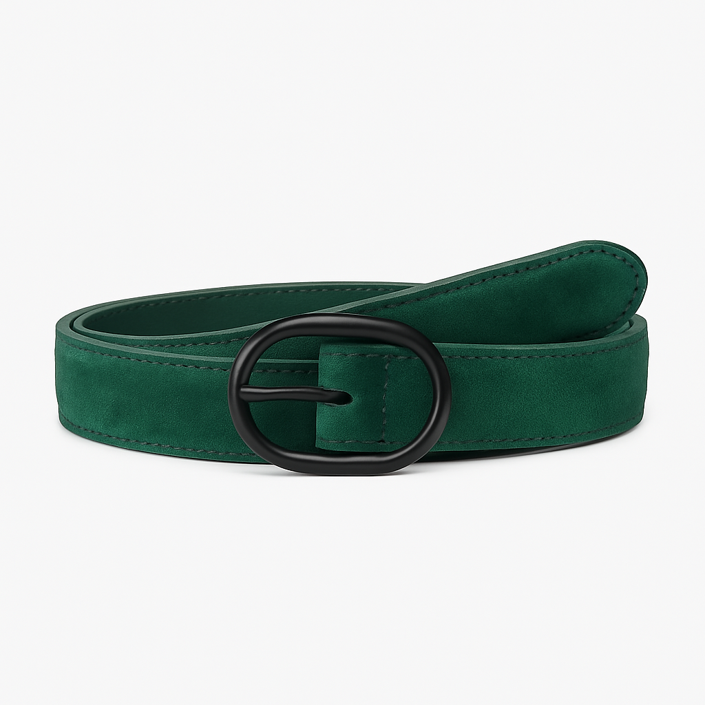 Emerald Suede Belt - Rolliore Belts