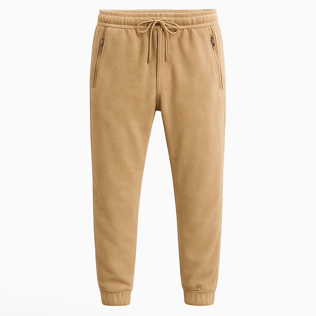 Sand Suede Joggers - Rolliore Pants